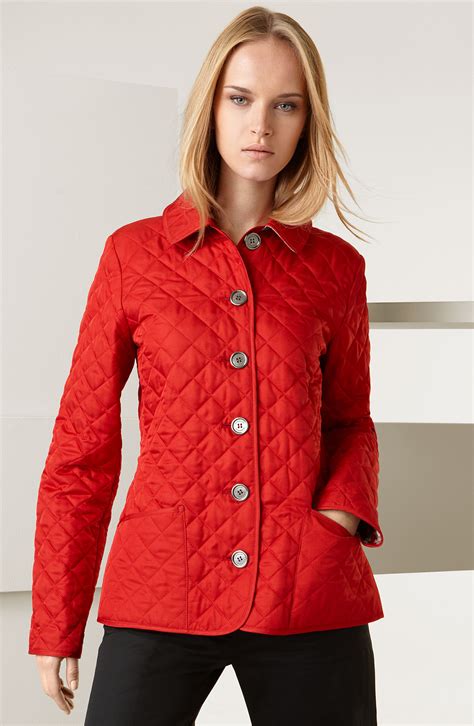 red burberry jacket|burberry quilted jacket nordstrom.